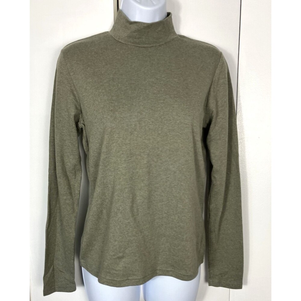 NWT Croft & Barrow Petite Long Sleeve Mock Neck Turtleneck Top Size PM